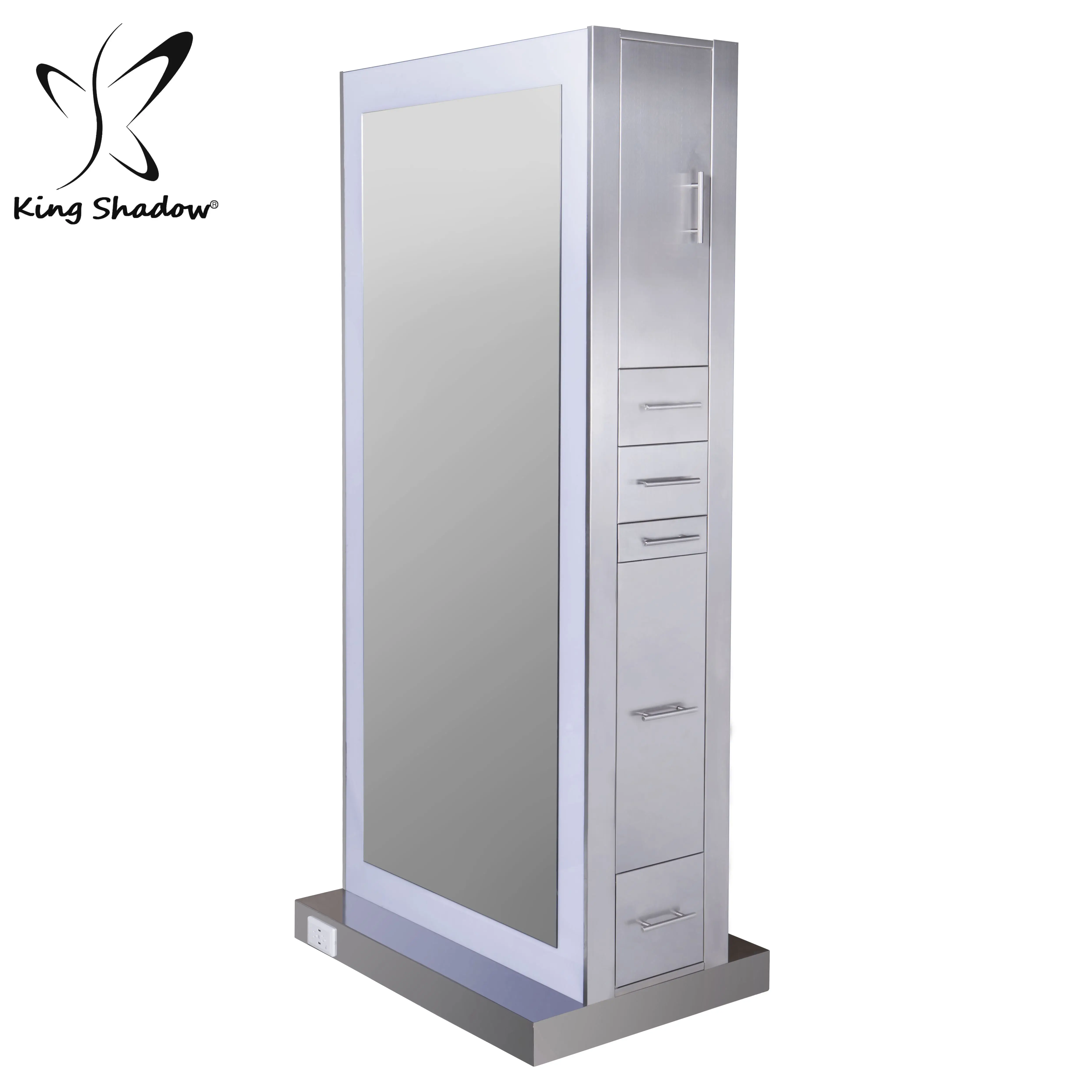 

salon mirror station in stainless steels material mirror salon styling stations