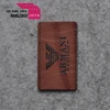 Laser cut leather logo patch/ embossed rubber patch