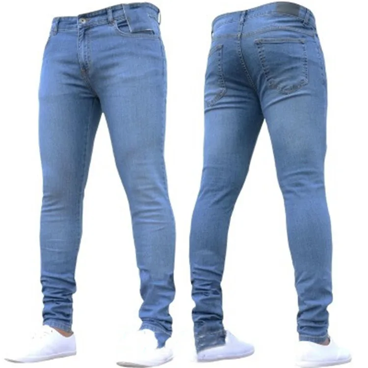 New Fashion Solid Color Men's Jeans Pants trousers Wholesale Price Skinny Jeans CC197