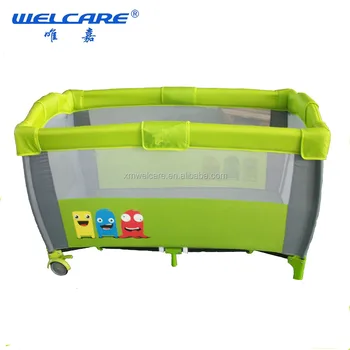 With Bumper Pad Corners Green Baby Cot Crib Playpen Buy Baby