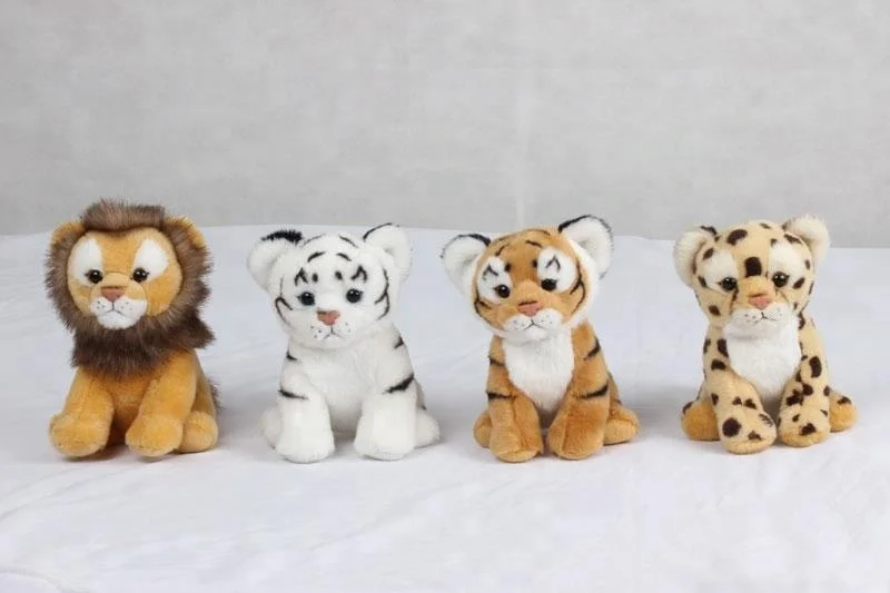 fluffy Africa wild animal stuffed lion plush child safe toy brown emulation lion (1).jpg