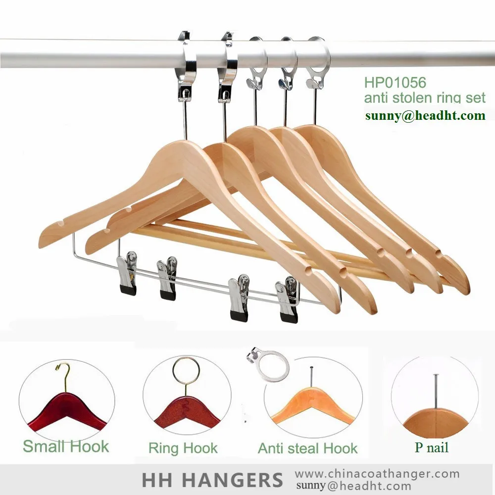 Wholesale Wooden Hanger For Hotel Clothes Hangers Hosipitality