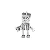 Rob Bot Silver Pendant For DIY Bracelet Fashion Silver 925 Charm Jewelry Robot Boy Beaded Jewelry 2019 New Wholesale