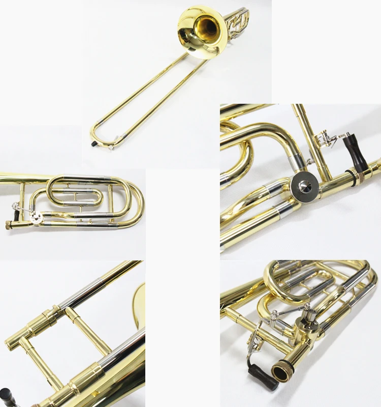 Bore Size 14.8mm Bell Dia.224mm Tenor Trombone Wind Instrument (ftb300