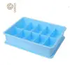 Custom wholesale Various Color Small grid storage box, Plastic Briefs Organizer, Bra Plastic Storage