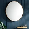 Wholesale 60CM Aluminum Gold Decor Round Wall Mirror