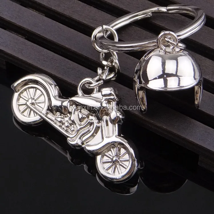 Promotional Gifts Metal 3d Cool Moto Keychain Helmet Key Ring Key Chain
