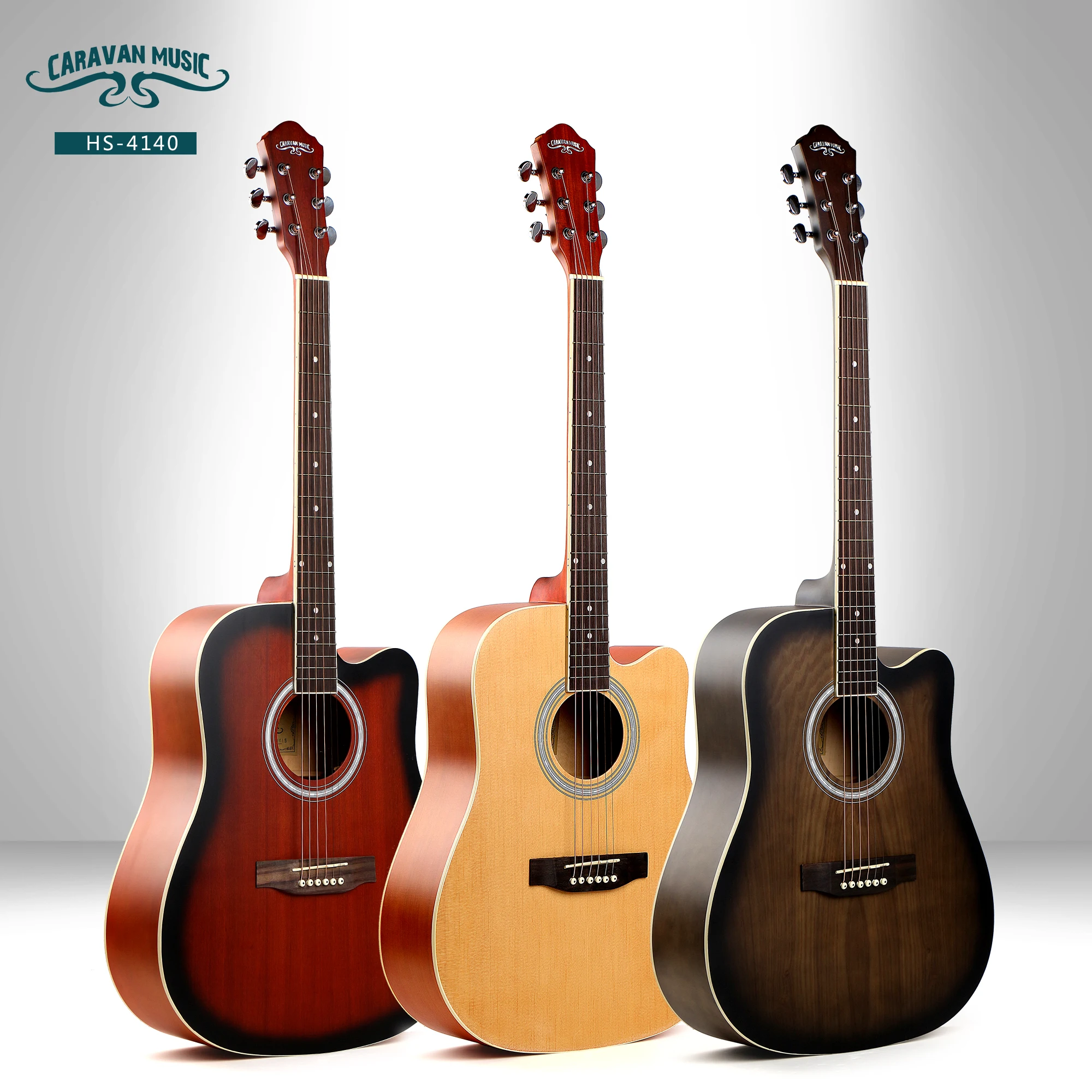 

CARAVAN cutaway beginner acoustic guitar good quality, Tbs/n/mas