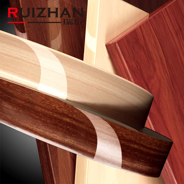 
Ruizhan 0.4Mm- 2Mm Thickness Pvc Decorative Plastic Desk Wood Furniture Edge Banding Trim Tape For Cabinet 