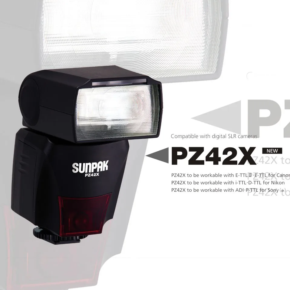 

Sunpak DLSR Camera E-TTL Zoom for Canon Nikon Flash Light for Studio and Outdoor Photography, Black