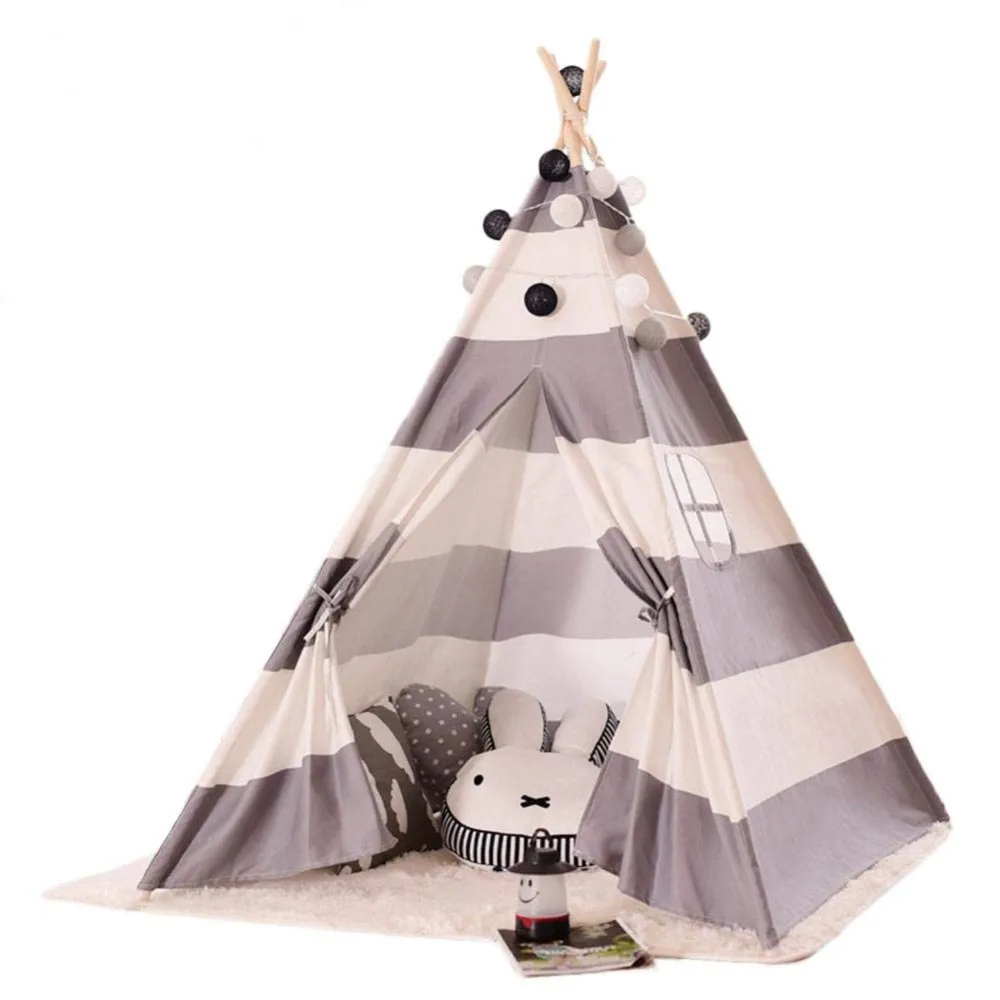 children kids play indian teepee tent