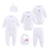 Winter Baby Clothes Set Cotton Newborn Baby Body Suit Girl Clothing Set
