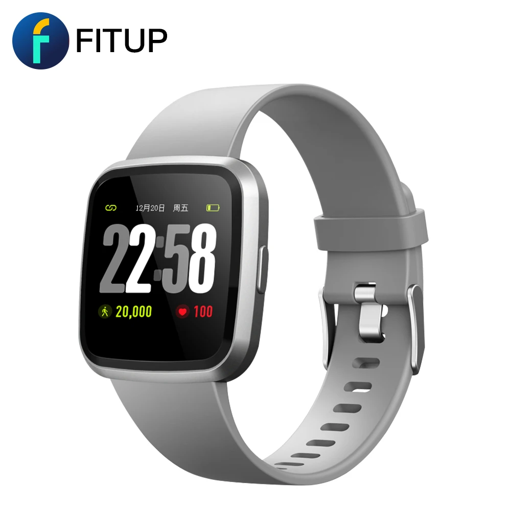 

FITUP 24/7 hours BP test HR monitor smart watch 1.3 inch IPS touch full color screen smart watch, Black;grey;blue;purple