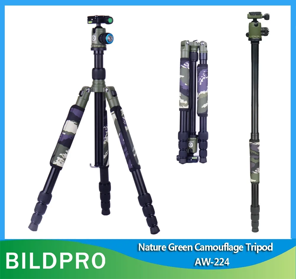 Nature Green Aluminum Alloy Tripod Stand Professional Tripod For Outdoor Photography