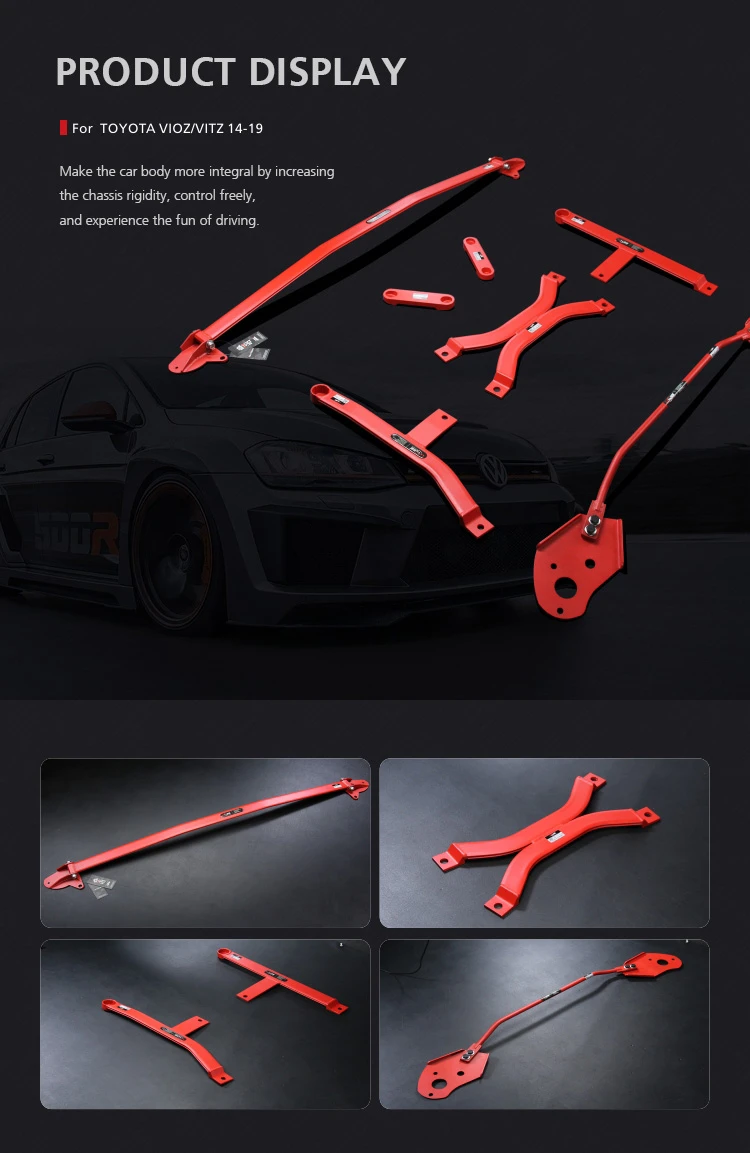 Tower Strut Bar Engine Bay Fits For Toyota Vios Fs Vitz 20142019 Anti Roll Bar Chassis Brace