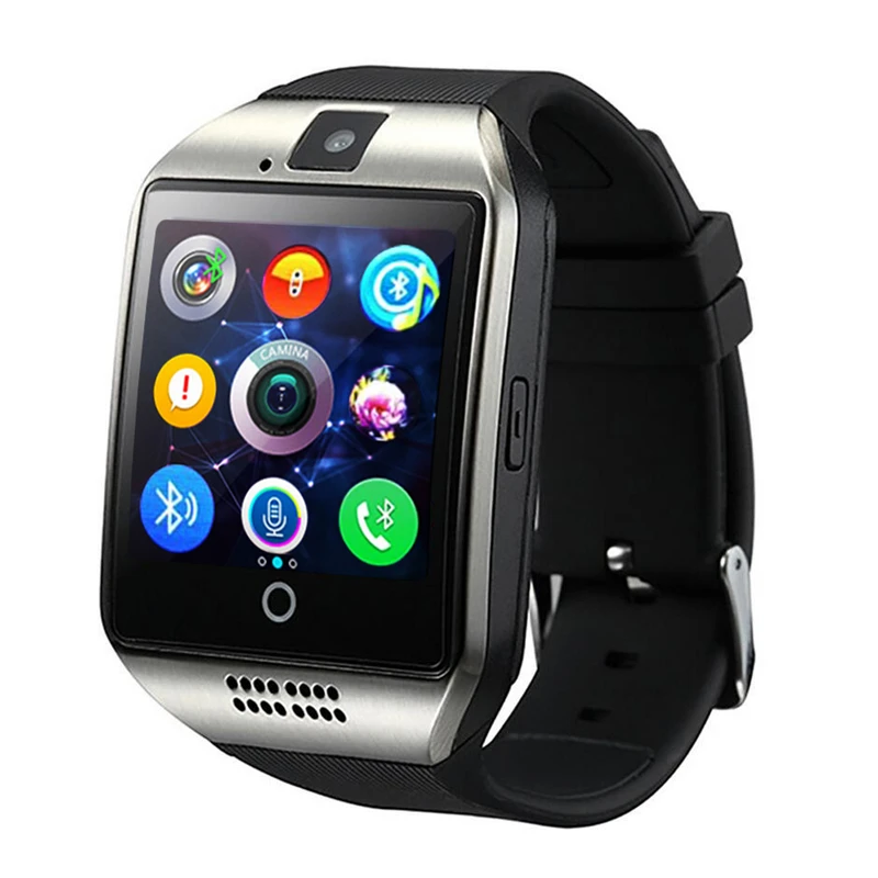 Smart Watch Men Q18 With Touch Screen Big Battery Support TF Sim Card Camera for Android Phone Passometer