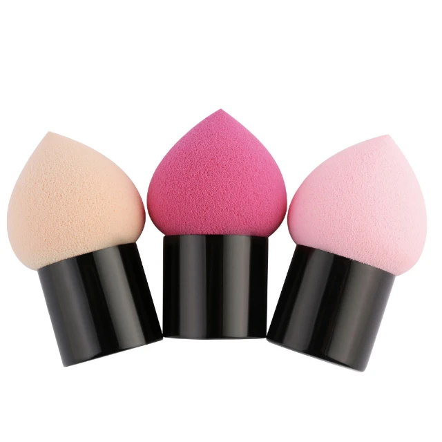 

The Hottest Beauty Tools Sponge Custom Makeup sponge beauty brush with plastic cover free sample, Multicolor/oem/odm