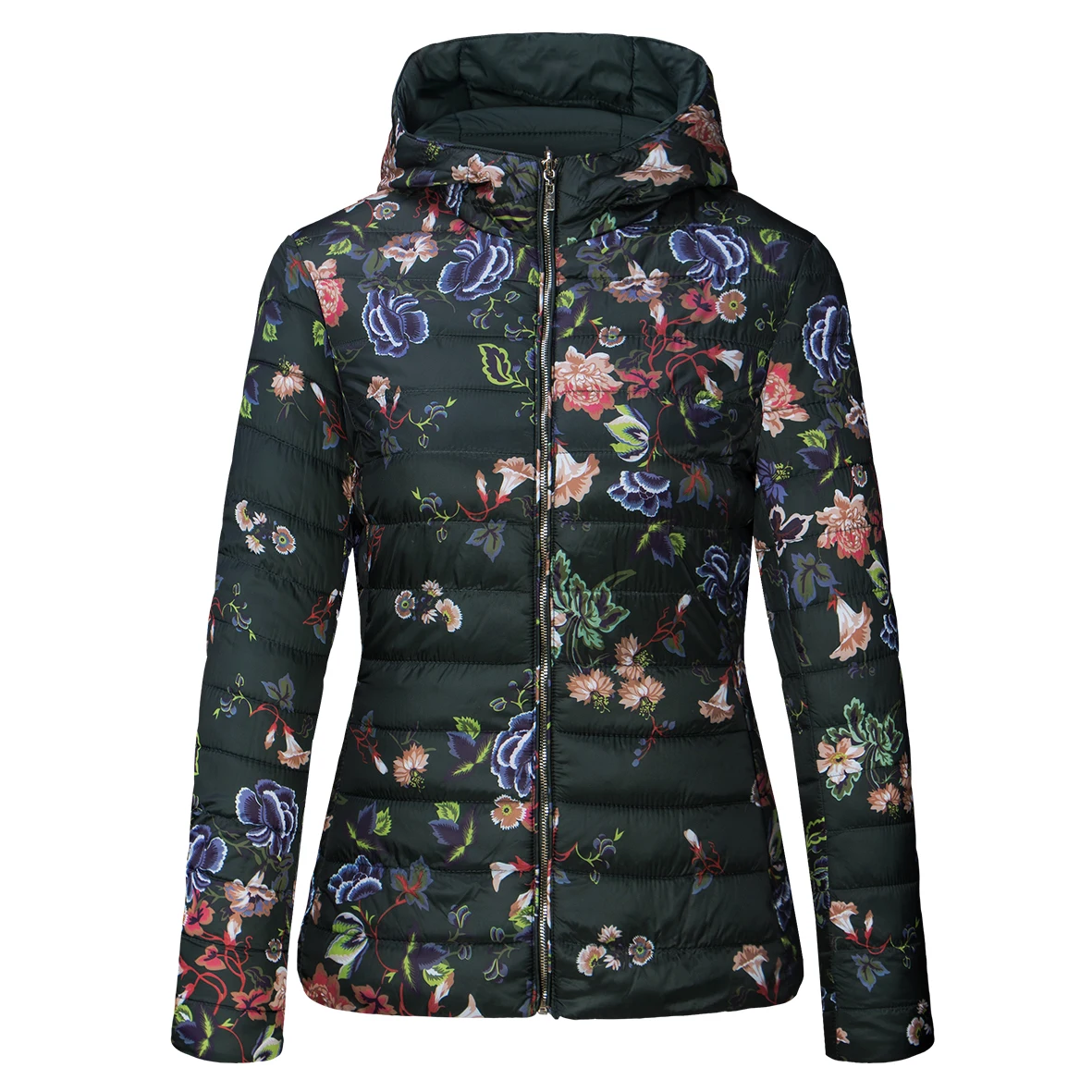 

Best Selling Fashionable Women Winter Long Sleeve Warm jacket Which is Reversible With Hooded, Picture