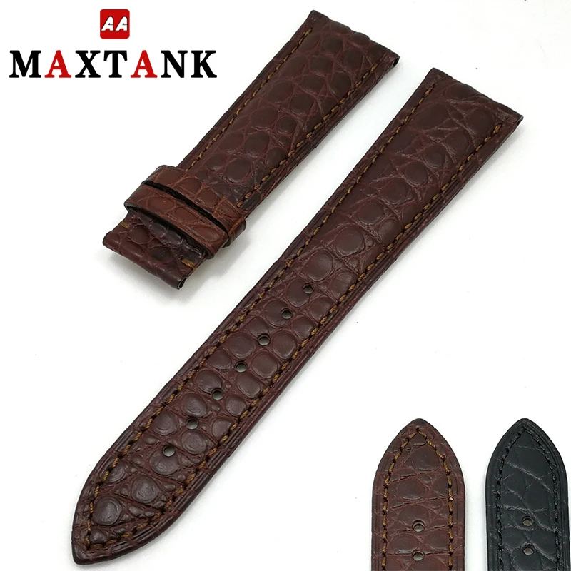

high quality alligator skin genuine leather watch strap