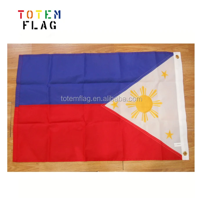 PHILLIPPINES FLAG  POLYESTER 3" X 5" 