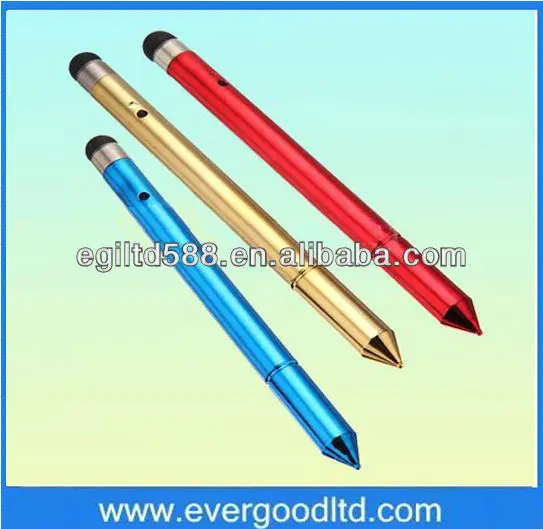 2 in 1 Stylus Touch Screen Pen For IPHONE 5 4S 4 IPAD SAMSUNG Galaxy S3 S4 i9500 Note 2 Capacitive and Resistance screen