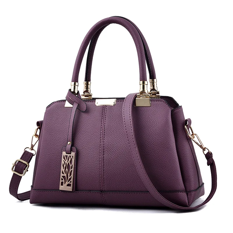 

Lady handbag top-handle bags purses handbags tote bags pu leather women totes amazon hot sellings 2021, Dark pink, purple, red, wine red, blue, black, grey