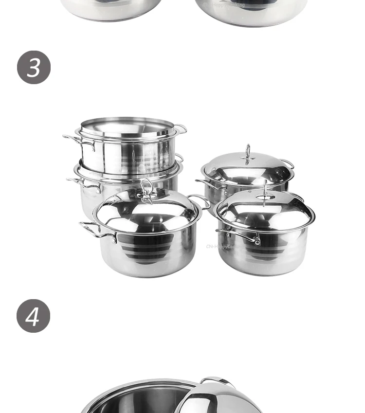 stainless steel cooking pot set