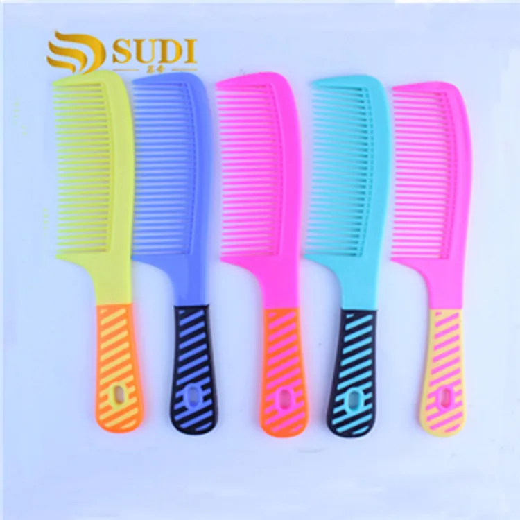 

China High Quality Wholesale Plastic Combs And Colorful Wide Tooth Comb Salon Hair Comb, 5colors/customied