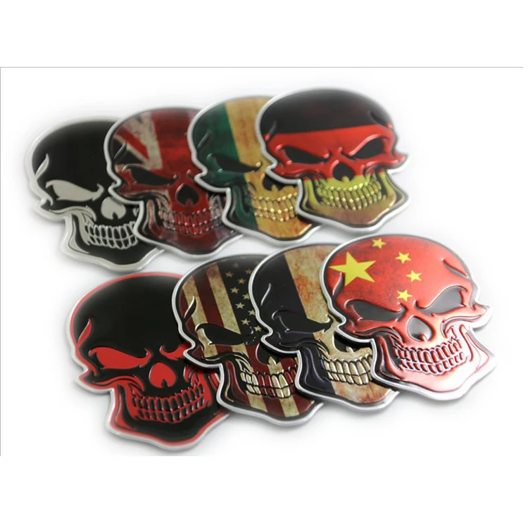 Stickers Uncoated Skull Skull Flag Spain Car Bike Sticker Tablet 3d 