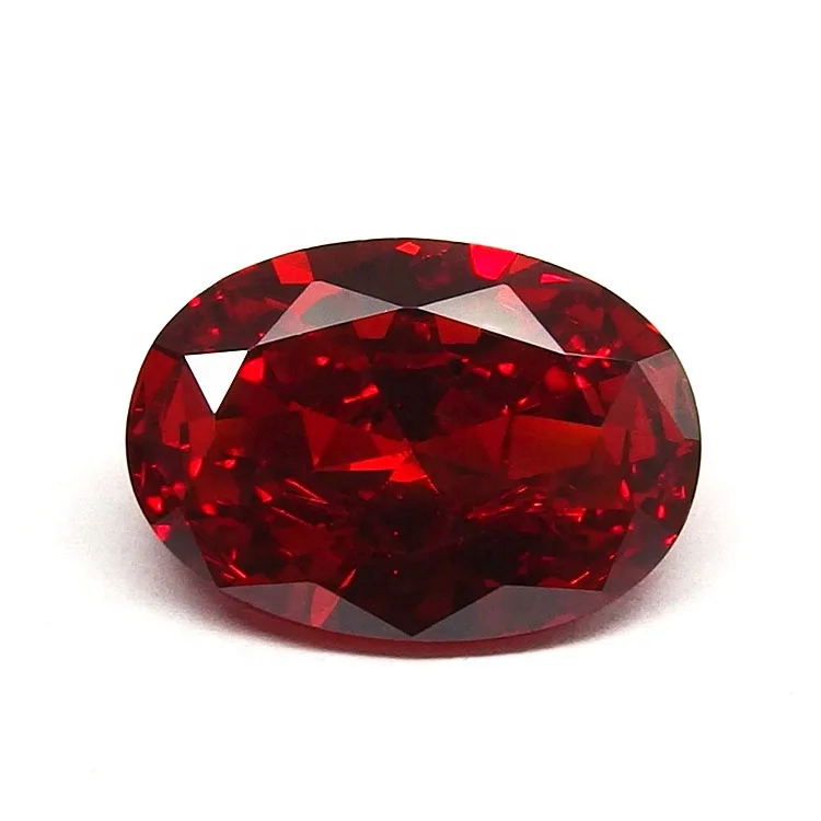 

Wuzhou Gems Middle Garnet Oval Shape CZ Stone Cubic Zirconia