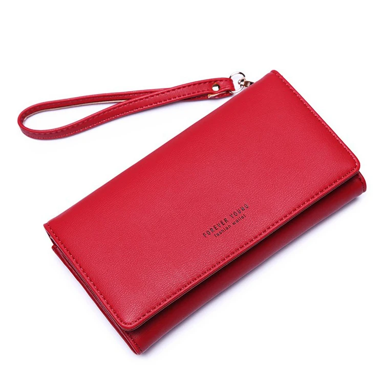 

Wholesale fashion design ladies PU leather cell phone purse