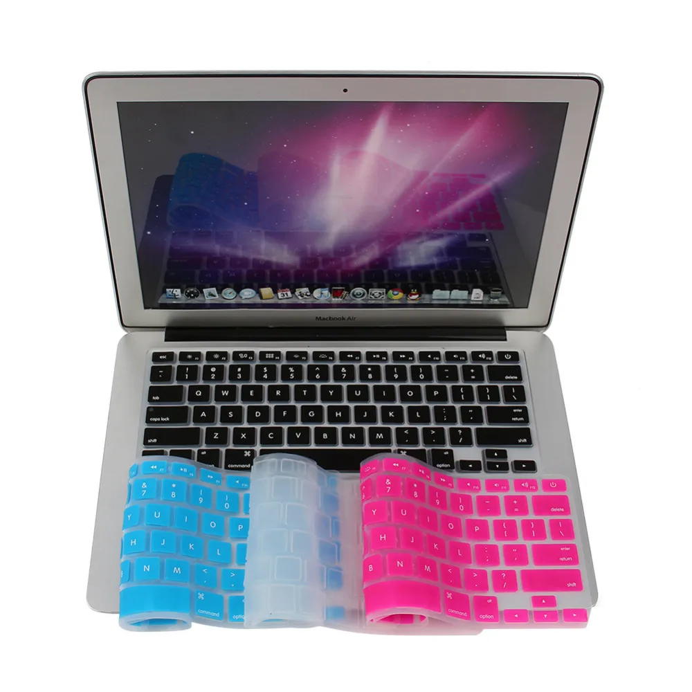 

Keyboard Stickers Silicone Keyboard Cover Skin for Apple for Macbook Pro MAC 13 15" 17" US Version Free Shipping