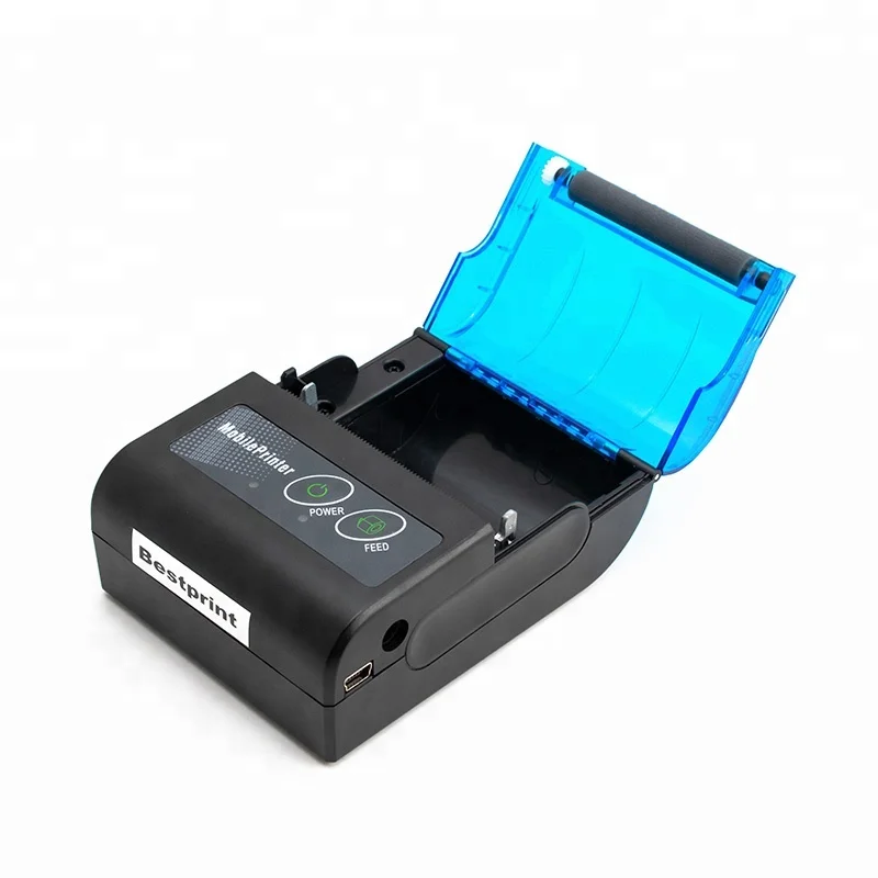 

Zhuhai Huake or OEM 58mm mini portable USB bluetooth thermal label printer, Black color