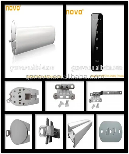 Home Wireless Motorized Curtain Rod Remote Control Electric