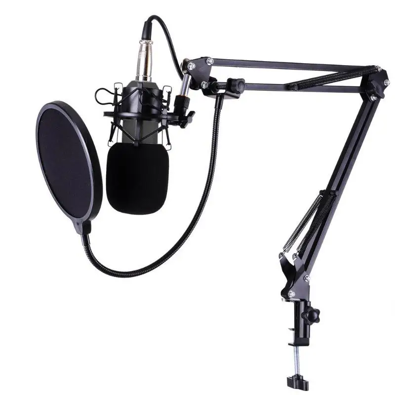 

BM-700 Studio Broadcasting Recording Condenser Microphone Microphones Wired Mic KTV Mic+ Shock Mount Anti