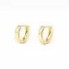 Small Gold Simple Hoop Earrings in 925 Sterling Silver