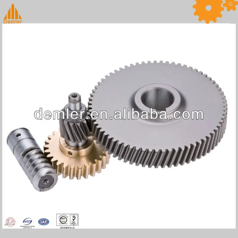 
Bronze/brass output worm gear input worm wheel assemble set 