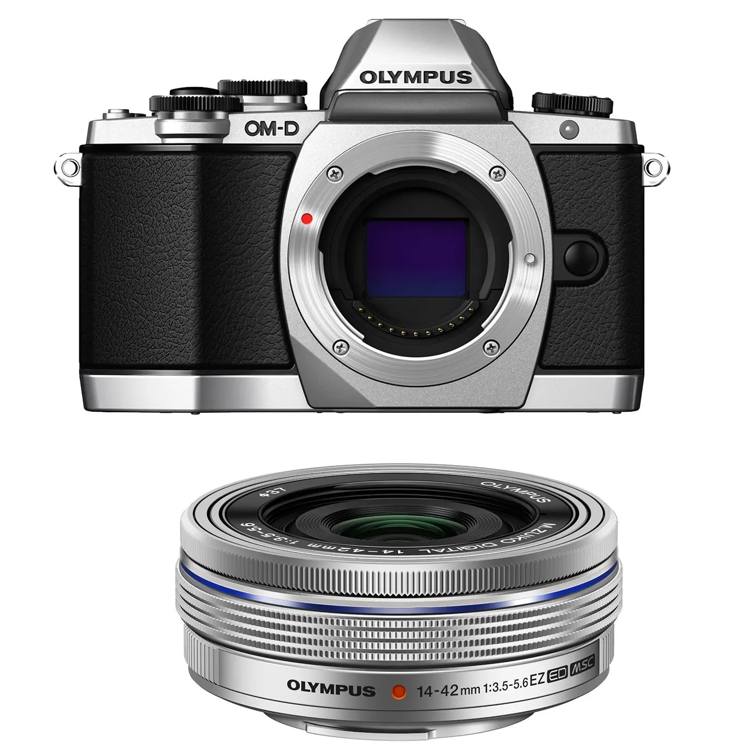 Get Quotations · Olympus OM-D E-M10 Mirrorless Digital Camera (Silver) Body  only V207020SU000