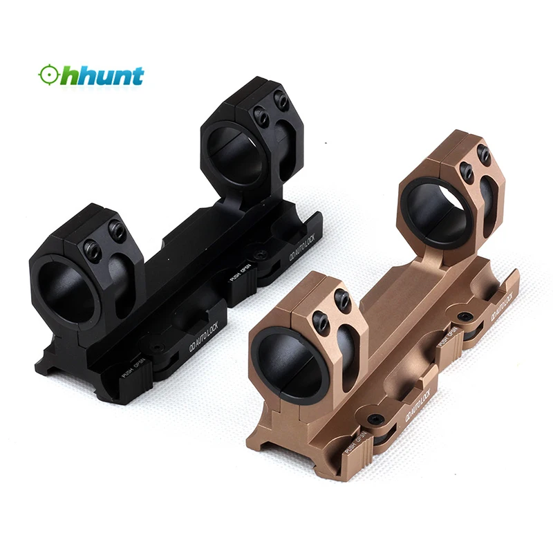 

China Supplie Long Scope mount 30mm 25.4mm scope mount Rings QD Mounts Bases With Quick Detach Auto Lock System, Bk/de