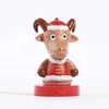 custom little plastic ox toy with base,custom red bull plastic ox toy,custom lucky cow plastic ox toy