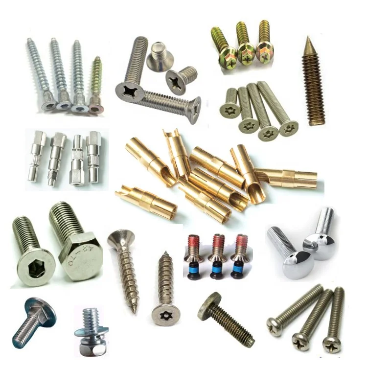 
Copper, iron, aluminum, stainless steel, all kinds of custom screw nut screw fasteners 