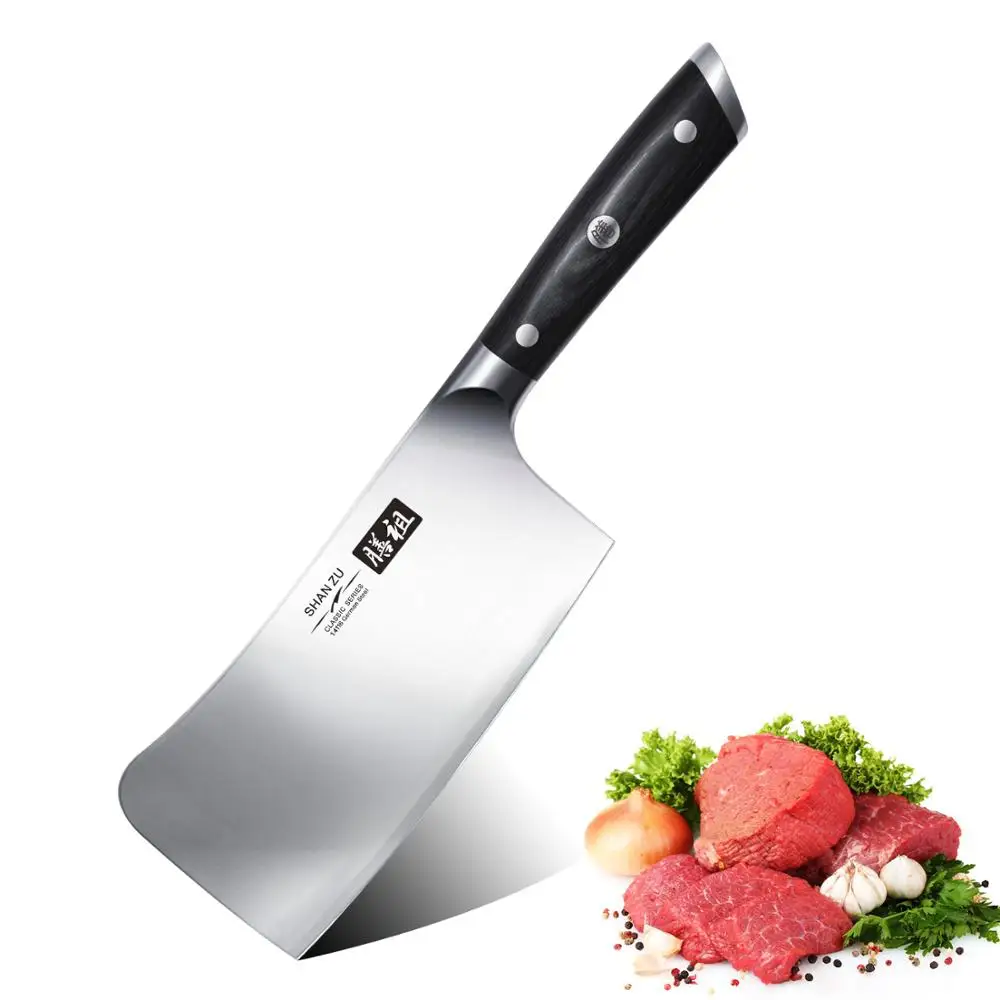 

7 inch Professional X50CrMoV15 Stainless Steel Chinese Butcher Cleaver Knife, N/a