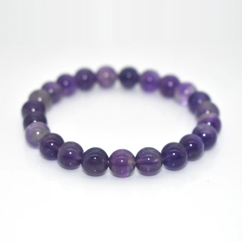 

Trade Insurance High Grade 4/6/8/10/12/14/16MM Natural Amethyst Bracelet