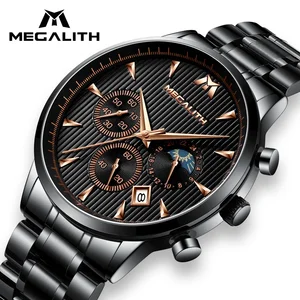 MAGELITH Fashion Sports Watch Men Waterproof Full Steel Quartz Male Clock Business Casual Wrist Watch For Men Relogio Masculino