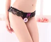 Best quality purple color rich polyester sexy panty pants underwear with pearl g-strings