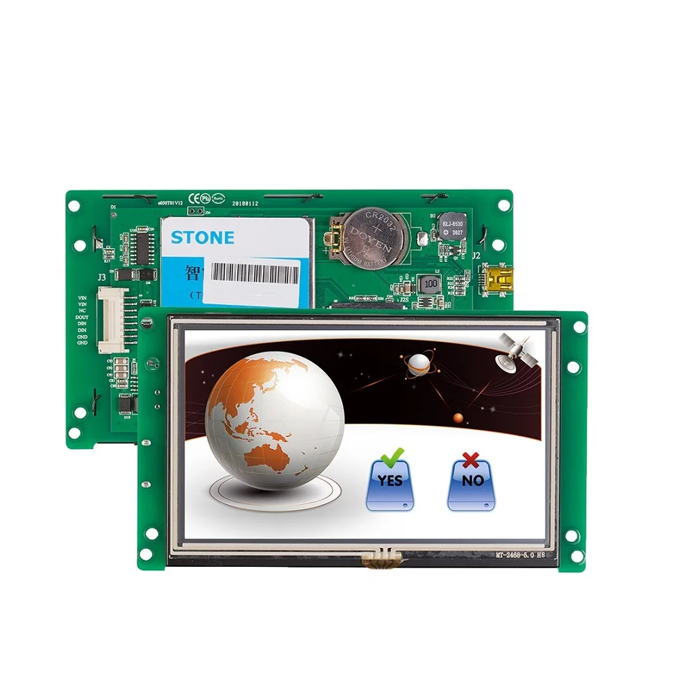 intelligent control 65k color TFT LCD touch panel embedded for dishwasher