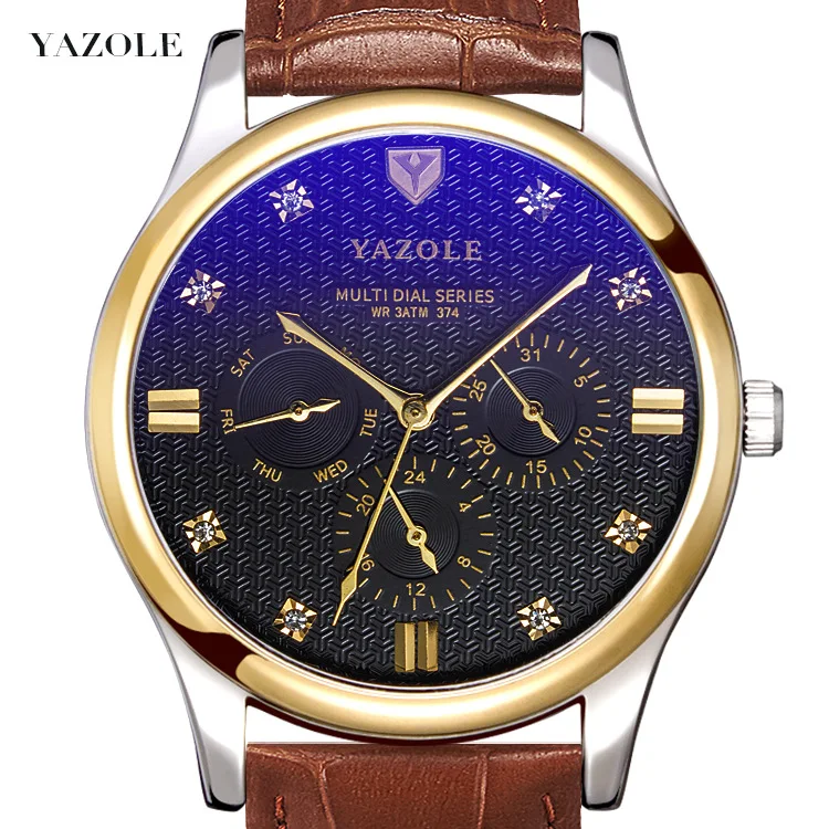 

Yazole Z 374 Latest design Yazole brand your own business watch compact dial six pointers classic quartz oem watches for sale