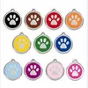 paw dog id tags pet pendants