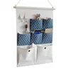 Over Wall Door Closet Window Hanging Storage Bag with 7 Pockets and 2 Hooks