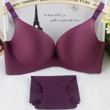 Hot 2015 Brand Underwear Vs Secret Women Bra Set Female Sexy Seamless Bra And Panty Set Plus Size Fashion Push Up Bra Lingerie
